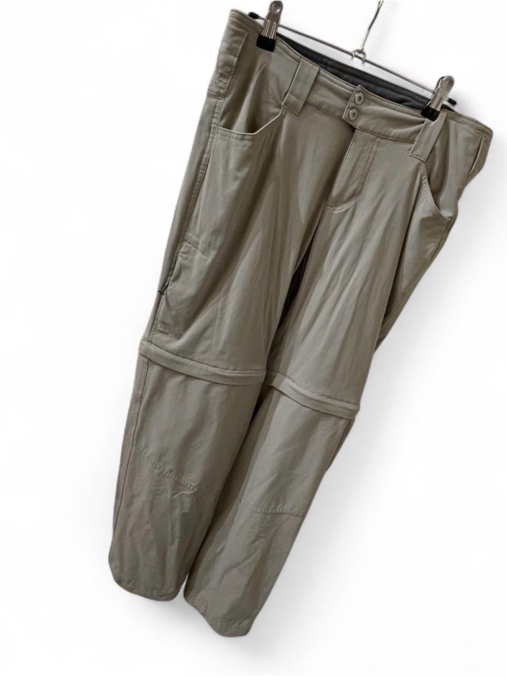 Eddie Bauer Omni shield tan Convertible Women's Travel Trousers size 10